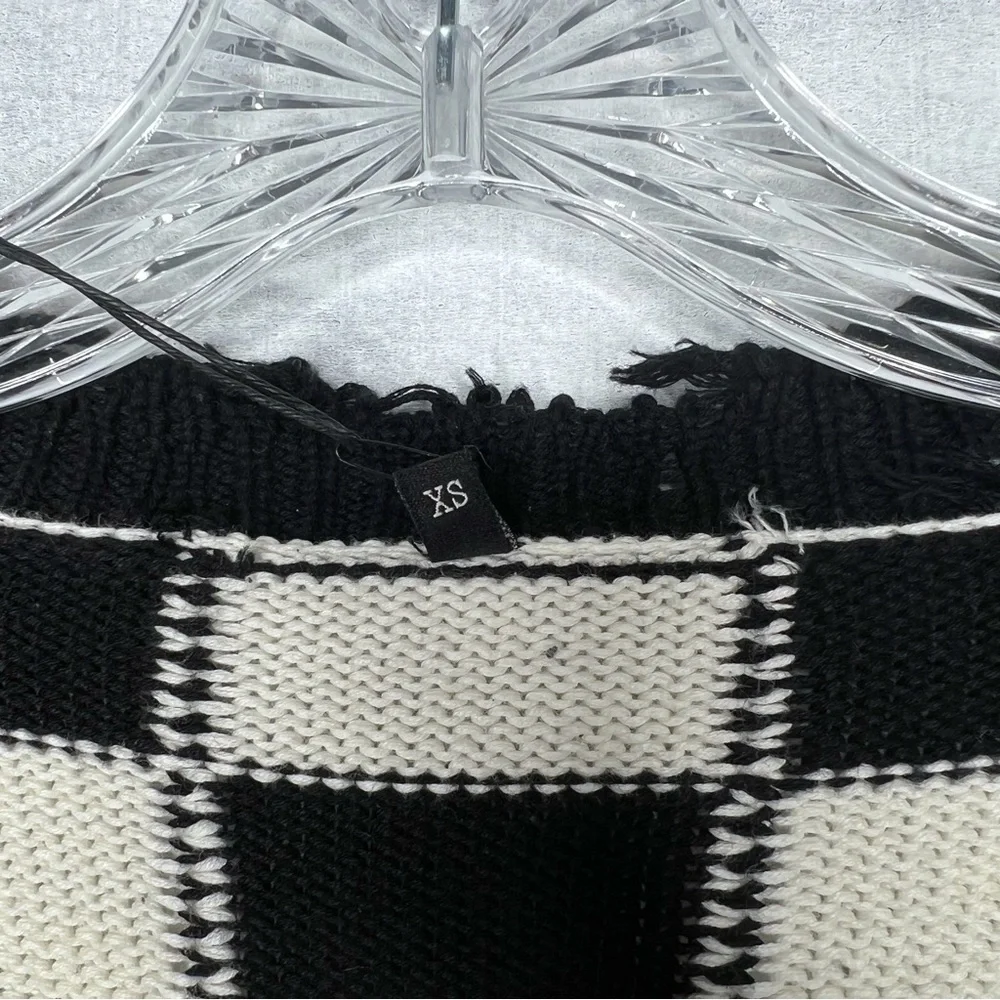 ❌SOLD❌R13 Distressed Edge Checkered Cardigan - Picture 7 of 9